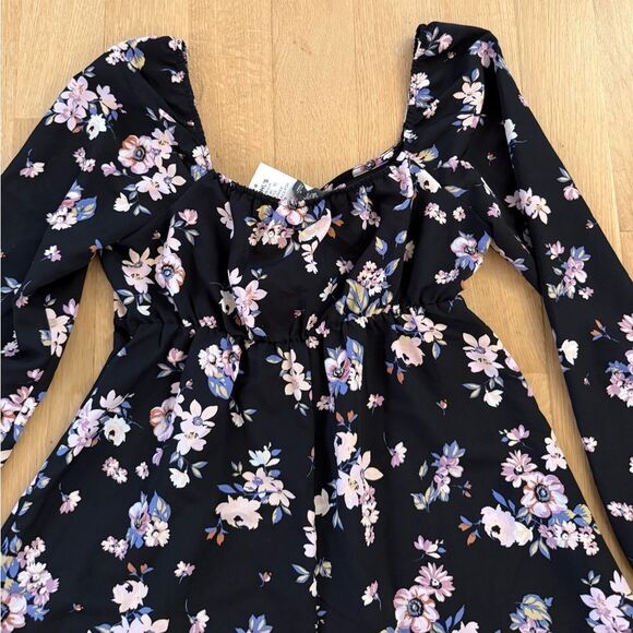 Floral Black Dress - Picture 6 of 6